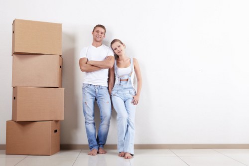 Moving van service for a flat removal in Stockwell