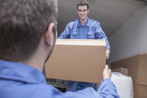 House moving team preparing a Stockwell home relocation