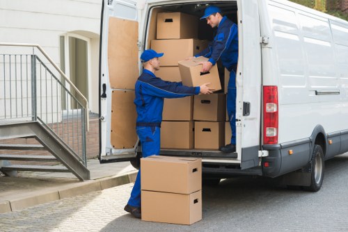 Stockwell removals van helping with a local house or office move