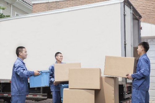 Moving van service helping with a residential move in Stockwell