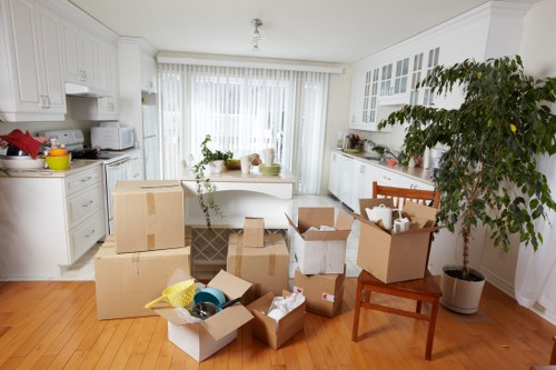 Local commercial movers handling office items in Stockwell