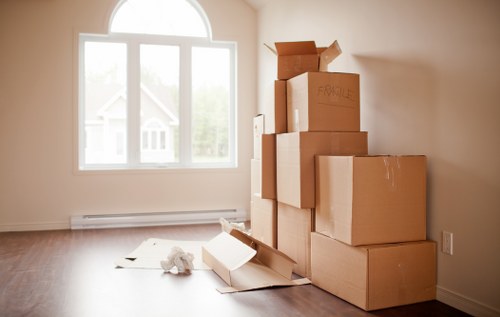 Careful loading of furniture and boxes for a Stockwell property move