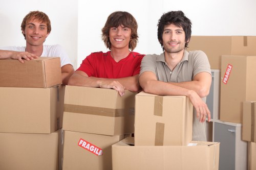 Local removals vehicle loaded for a Stockwell house or flat move