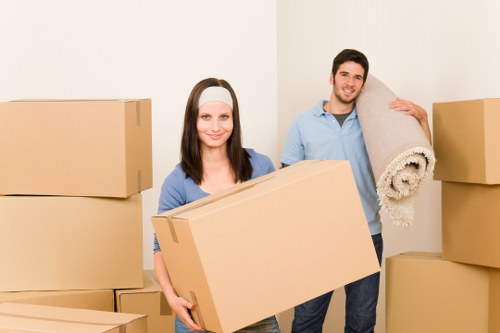 Commercial relocation service in Stockwell with office equipment