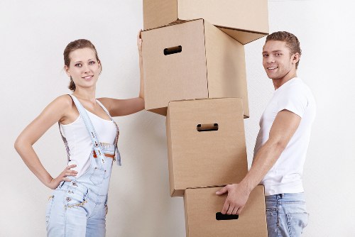 Business removal van service for an office move in Stockwell